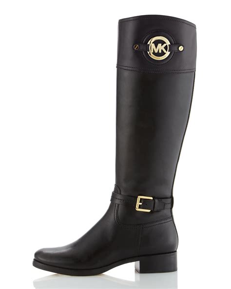 michael kors black riding boots|Michael Kors boots for sale.